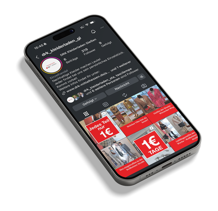 Instagram DRK-Kleiderladen Gießen Instagram DRK-Kleiderladen Gießen