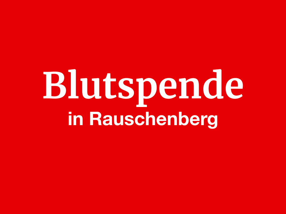 Blutspende Rauschenberg Blutspende Rauschenberg